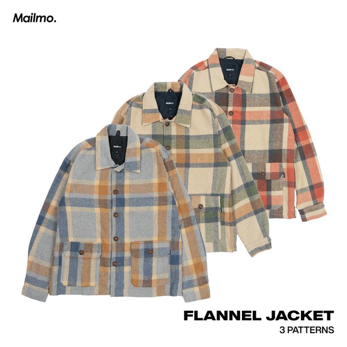 Mailmo Jacket Flannel Flunny - Jaket Flannel Smei Boxy