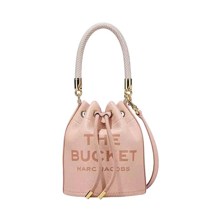 MJ The Leather Micro Bucket Bag Rose