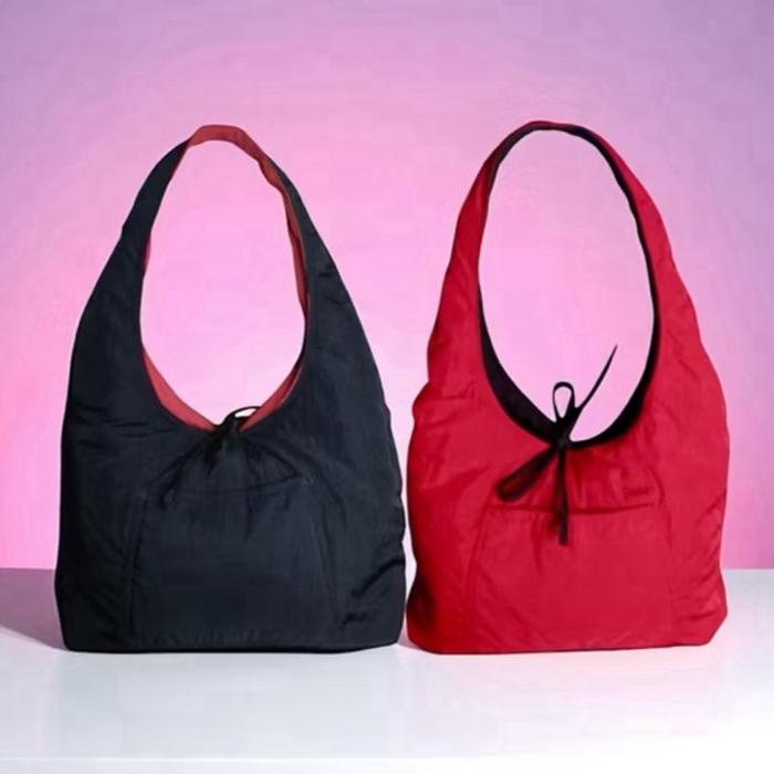 Kanthongan | Hobo BolBal Reversible Bag - Tas Bolak Balik Nilon Crincle Premium Waterproof
