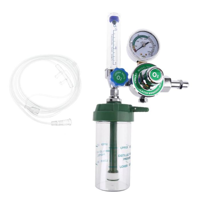 Buoy Type CGA540 Pressure Regulator O2 Pressure Reducer Gauge Flow Meter for Inhaler Gas Regulator C