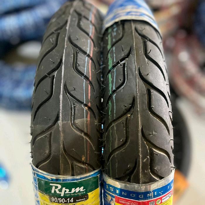satu paket ban tubles ring 14 motif flemo motor beat vario mio dll