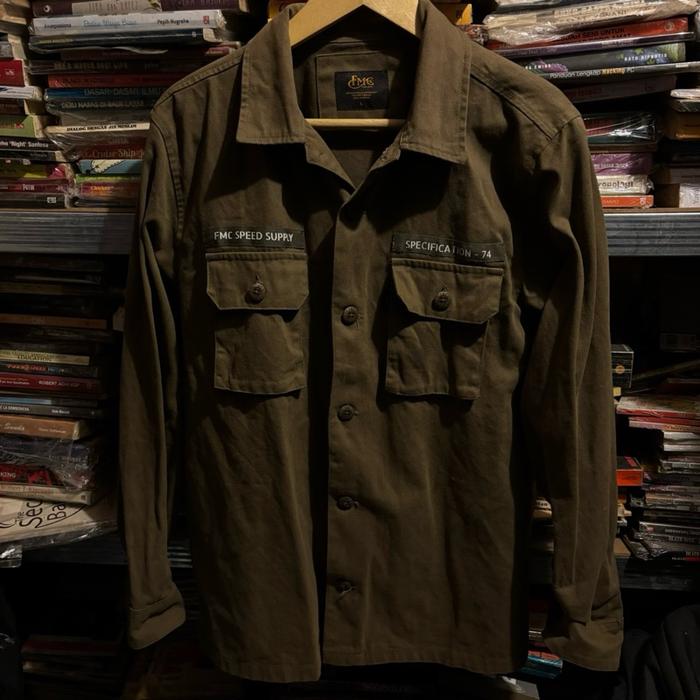 ORIGINAL JACKET FMC OLIVE JAKET MOTOR DEUS EX MACHINA VON DUTCH SIZE L