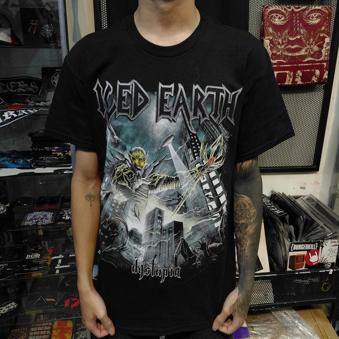 T Shirt Official Band ICED EARTH - DYSTOPIA