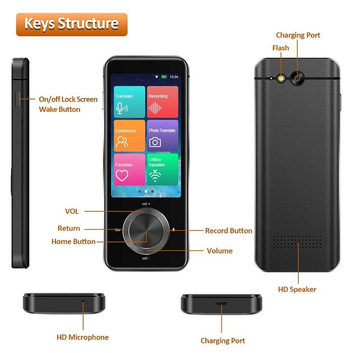 M9 Language Translator Device Photo Translation Offline Translator