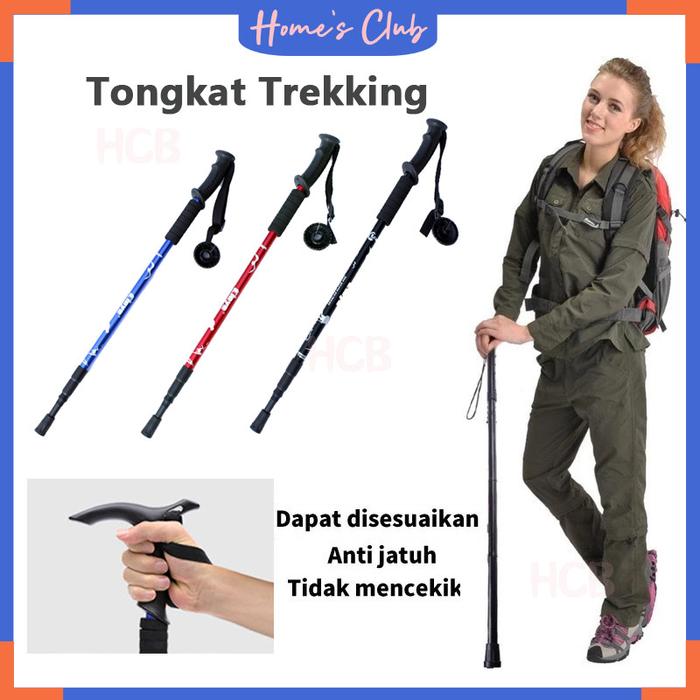 Tongkat Jalan Tongkat Berkemah Hiking Tongkat Berjalan Tongkat Teleskopik Hiking