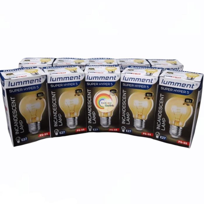 Paket 10 Pcs Lumment Lampu Pijar 5 Watt - Cahaya Kuning