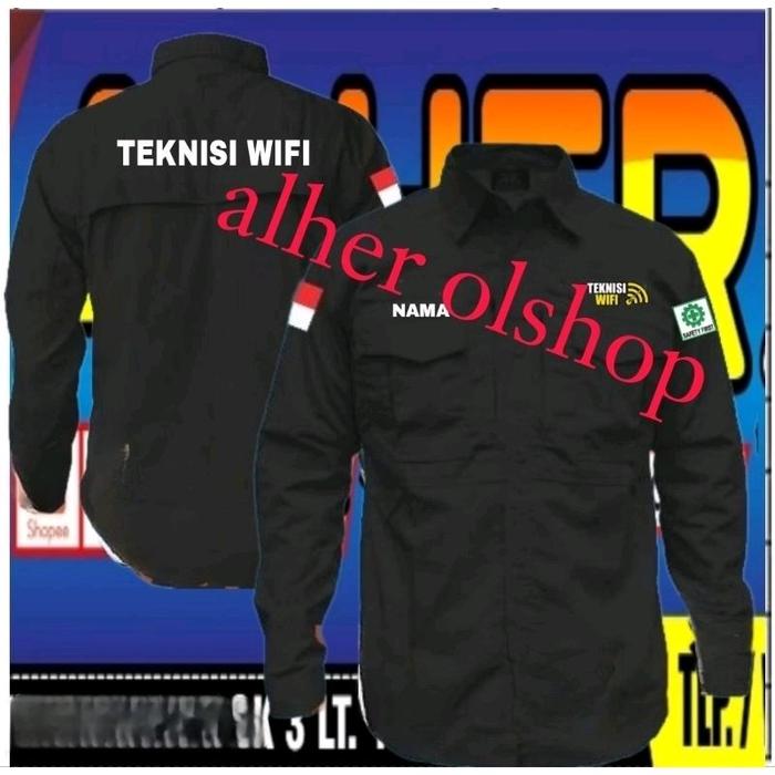 kemeja tactical teknisi wifi baju tactical teknisi wifi seragam tactical teknisi wifi kemeja teknisi