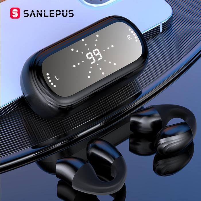 SANLEPUS Ear Clip Wireless Headphones Open-ear Bluetooth Earphone