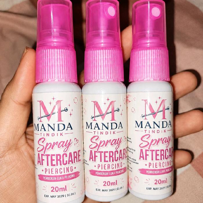 Manda Tindik Spray Aftercare Piercing 20ml - Pembersih Luka Piercing untuk Perawatan Pasca-Tindik