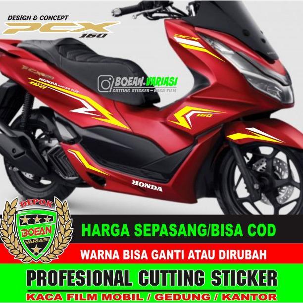 Cutting Sticker PCX 160 MERAH PCX 160 NEW MERAH [NTS]