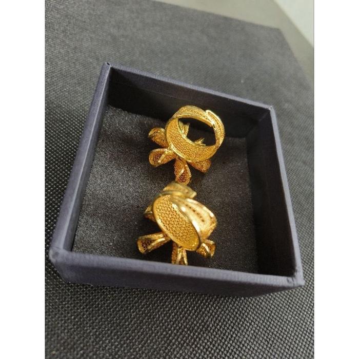 Cincin kendari lapis emas24k /cicin pesta/cincin bunga /cincin sultan.