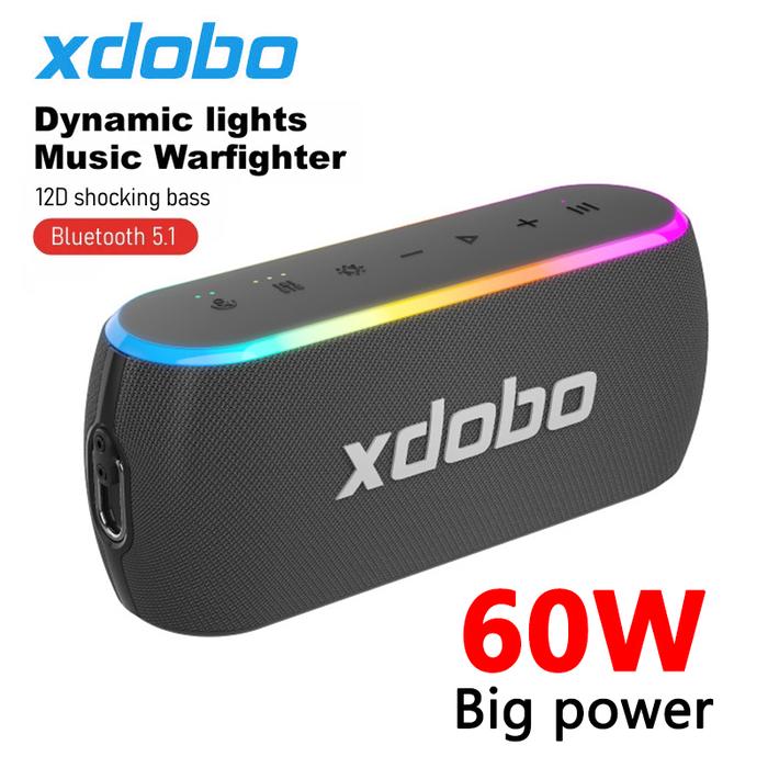 XDOBO X8 III 60W Portable Colorful LED Bluetooth Speaker Outdoor