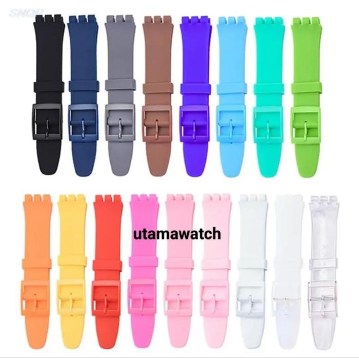 Tali Strap Jam Swatch Oem Strap Swatch 19Mm Strap Jam Swatch Y New Gent Banyak Warna