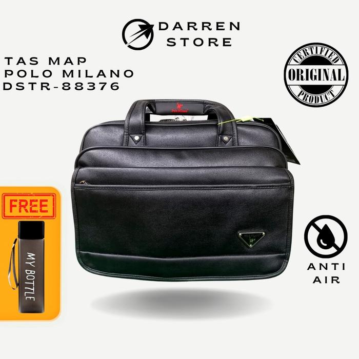 Tas Map POLO MILANO 88376 FREE botol minum Tas Laptop Tas kerja Pria Tas kerja wanita tas map import
