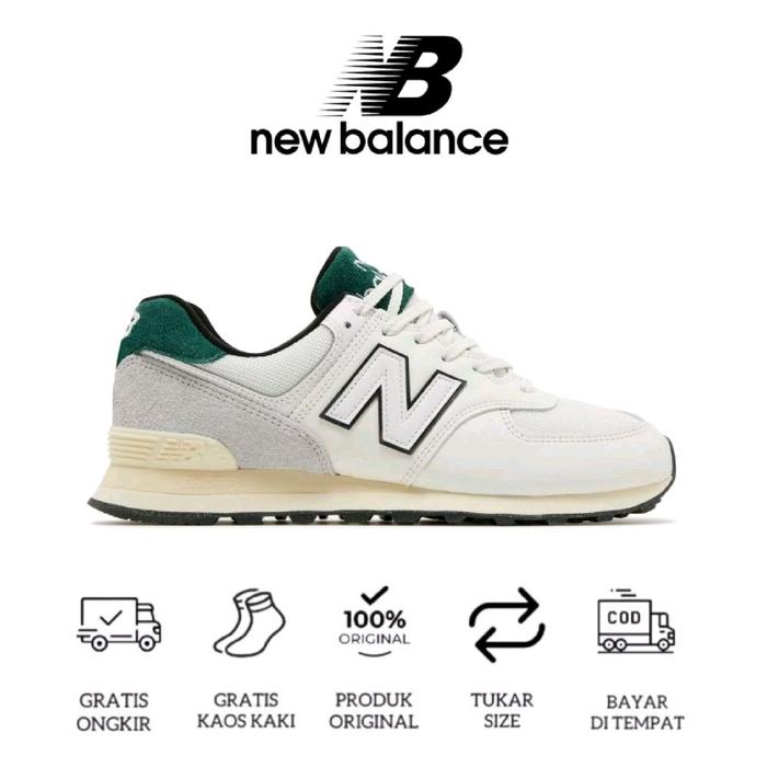 New Balance 574 White Green