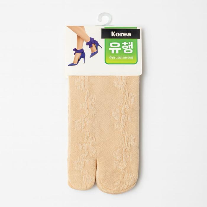 kaos Kaki Jempol Cream Motif Packing