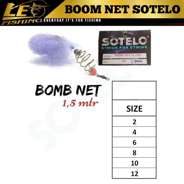 PANCING JARING BOMB NET SOTELO UKURAN (1.5M)