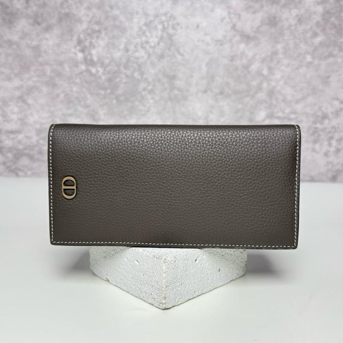 Dior CD Logo Leather Long Wallet