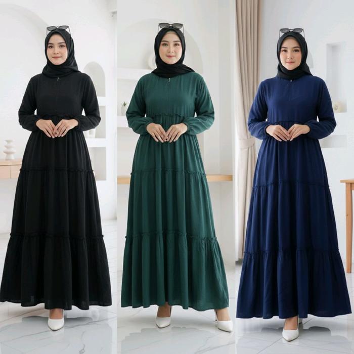 Gamis Twill Ori Polos Rempel Susun Canda 3 Muslim