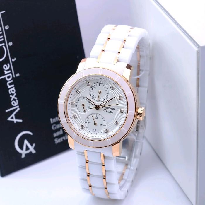 ALEXANDRE CHRISTIE AC 6292 ROSEGOLD WHITE WANITA. GARANSI RESMI 1TAHUN Watches