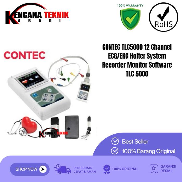 contec tlc5000 ecg ekg sistem perekam monitor