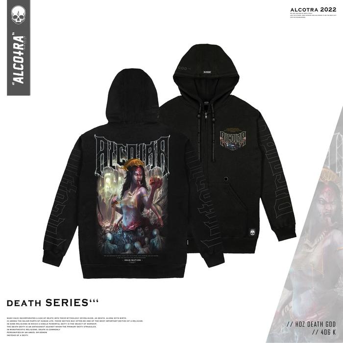 HDZ DTH GOD || HOODIE ZIPPER DEATH GOD|| HOODIE ZIPPER ALCOTRA