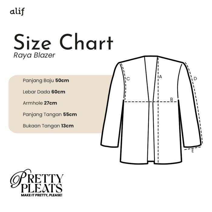 ALIF CARDIGAN PLEATS PLISKET MOTIF - FALLIN FLOWER COLLECTION