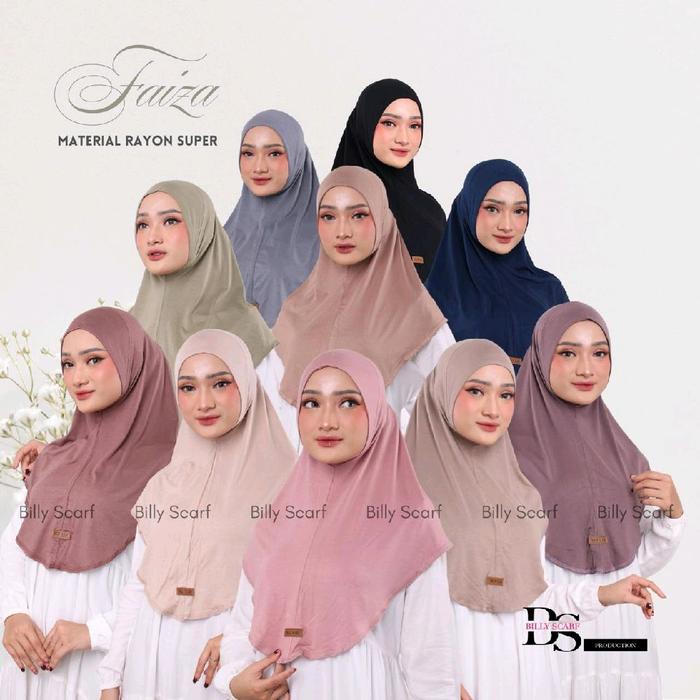 FAIZA MALAY HIJAB RAYON ORI BY BILLY SCARF GALLERY CUTNYAK ACEH