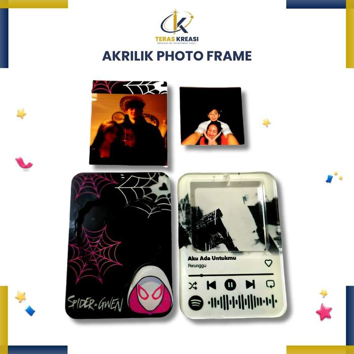 acrilic photo frame [Akrilik] FREE 2 lembar photo cetak