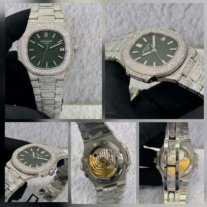 Jam Tangan Paling Mewah Dan Elegan PPlPatek Philippe Nautilus 5711 Diamond Automatic Movement Swiss 
