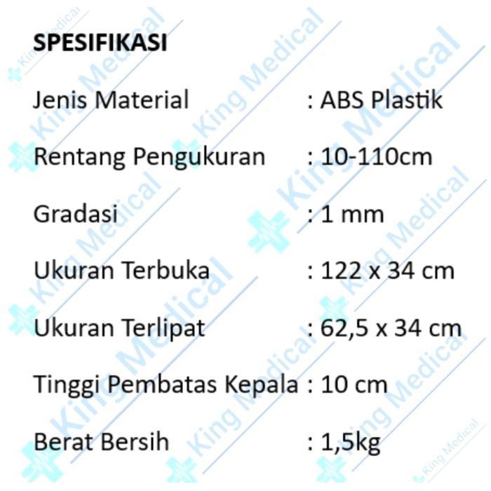 Infantometer Baby Lenght Board Alat ukur Bayi Plastik ABS + Tas - Dus Jungson