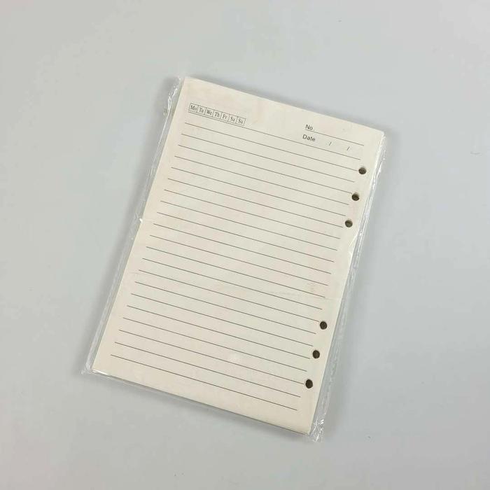 Kertas Binder Loose Leaf Paper Refill 6 Lubang A5 80 Pages - MY5