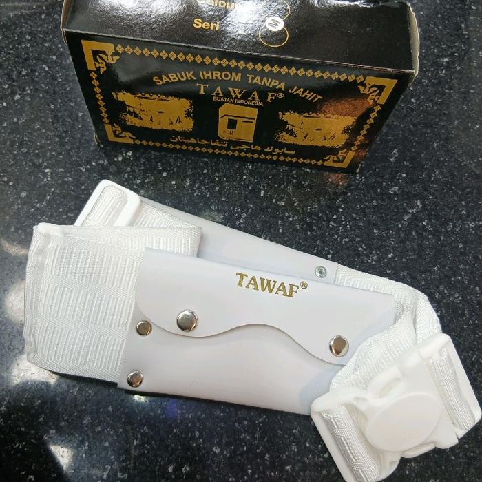 Sabuk Ihrom Tawaf Pria  / Sabuk Tanpa Jahit /Sabuk Haji & Umroh Putih