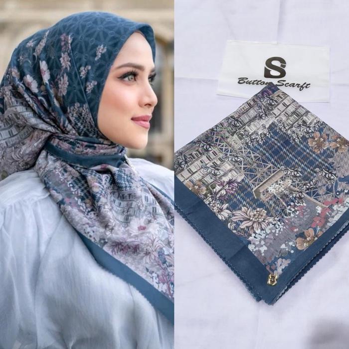 BUTTONSCARVES Parisian Series Jilbab Segiempat Buttonscarves