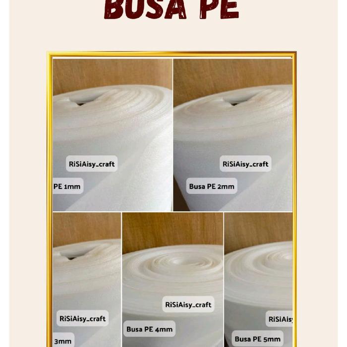 BUSA PE POLIBONDING FOAM 1mm & 2mm | PELAPIS TAS (KHUSUS REGULER)