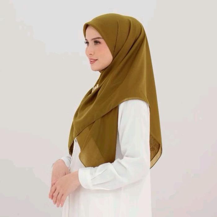 Hijab Segiempat Polos Deenay Liza Olive