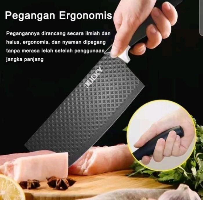 PEMIO Pisau Dapur Daging Buah Keramik Stainless Super Tajam Knife Set ORIGINAL TH2810