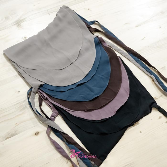 Hijab Syandana Cadar 2 Layer Bahan Thuba - Muslim Kerudung