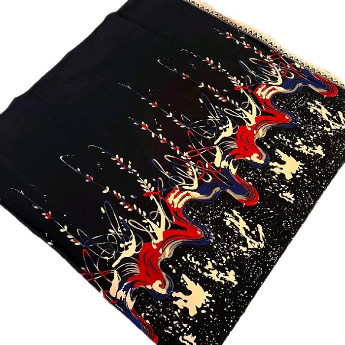 Katun Printing Premium  Motif Semi Lukis untuk kemeja,Tunik,Blouse,Rok Mantul