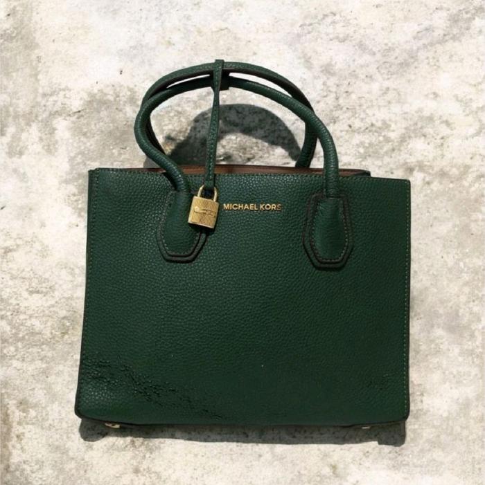 MK Mercer Green Satchel Bag Original