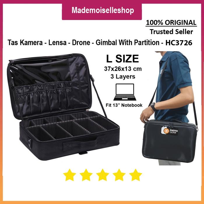 Tas Hardcase Kamera Universal with Partition - HC3726 - Koper Kamera - Tas Drone Gimbal Stabilizer V