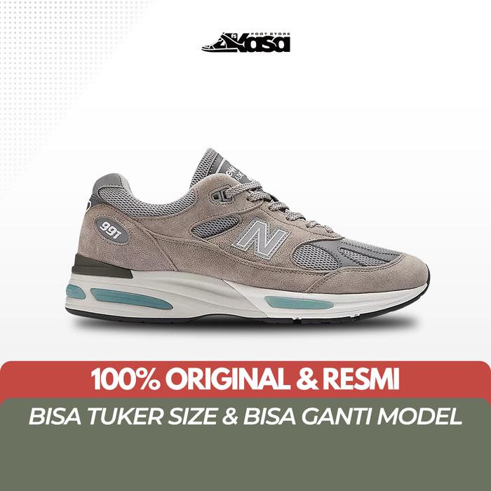 Sepatu Sneakers NB 991 V2 Made In UK Grey U991GL2