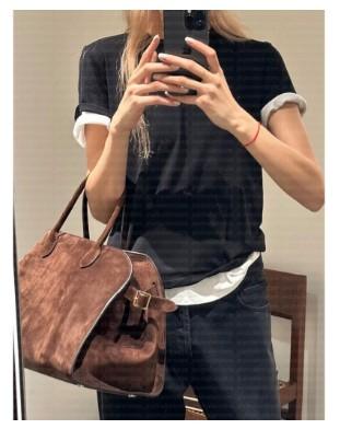Women Suede Tote Bag Large Capacity Women's Handbag Shoulder Bag Messenger Bag Margaux