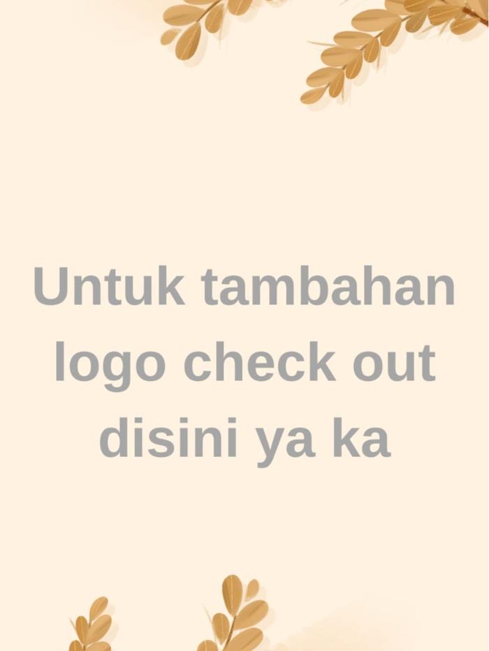 TAMBAHAN BIAYA LOGO, LOGO UNIVERSITAS, LOGO WARNA, LOGO BORDIR logo ready stok