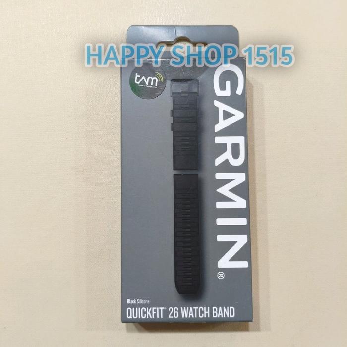 GARMIN QUICKFIT 26MM GARIS" SILICONE WATCH BAND , QUICK FIT 26 MM