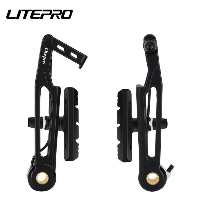 V Brake Litepro Set Long Kanvas Rem Hitam Sepeda Lipat Roadbike MTB Original