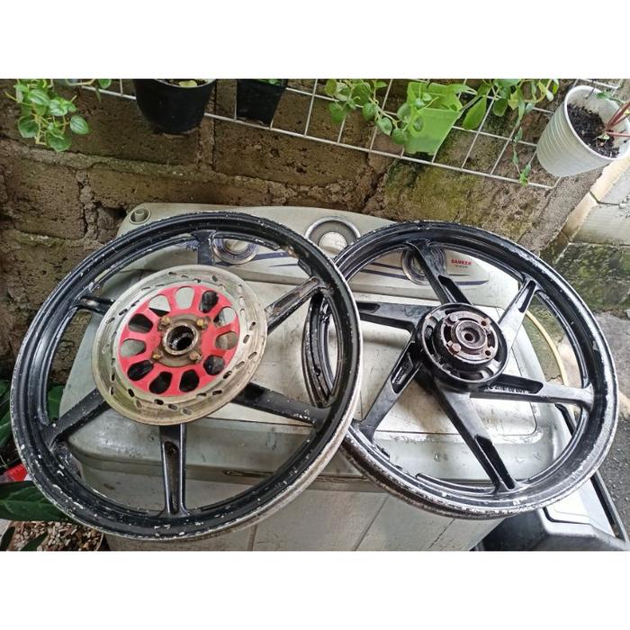 Velg satria ru 120 lumba satria hiu satria r pelek racing palang original ori copotan standar keleng