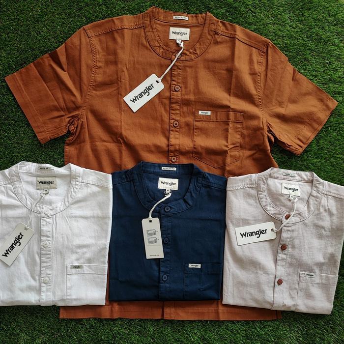 Terbaru Wrangler Kemeja Koko Regular Edgar Original