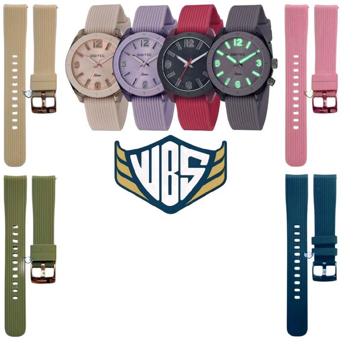 Tali Jam Tangan Digitec 9100 Strap Rubber Digitec Neon DG 9100 DG-9100 Watch