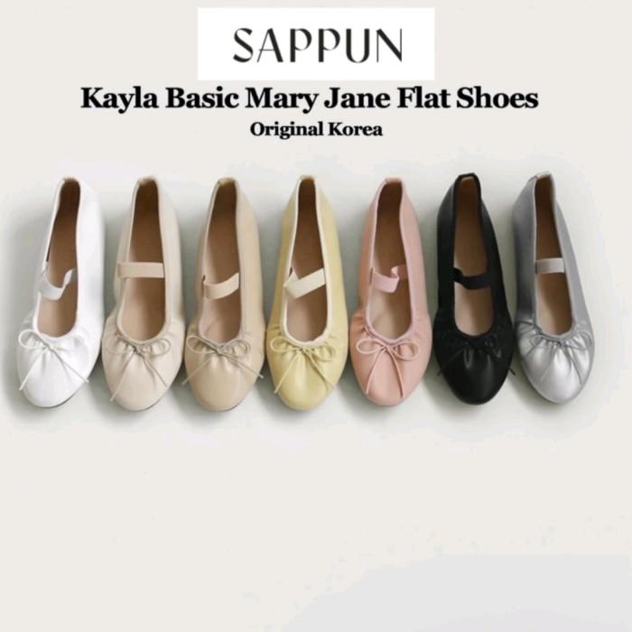 ORIGINAL SAPPUN Kayla Basic Mary Jane Flat Shoes Original Korea